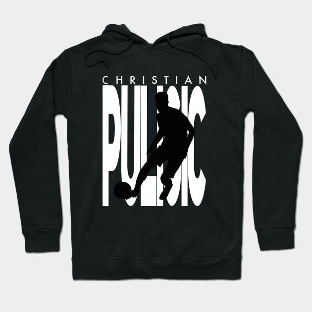 Christian Pulisic silhouette Hoodie by Ades_194